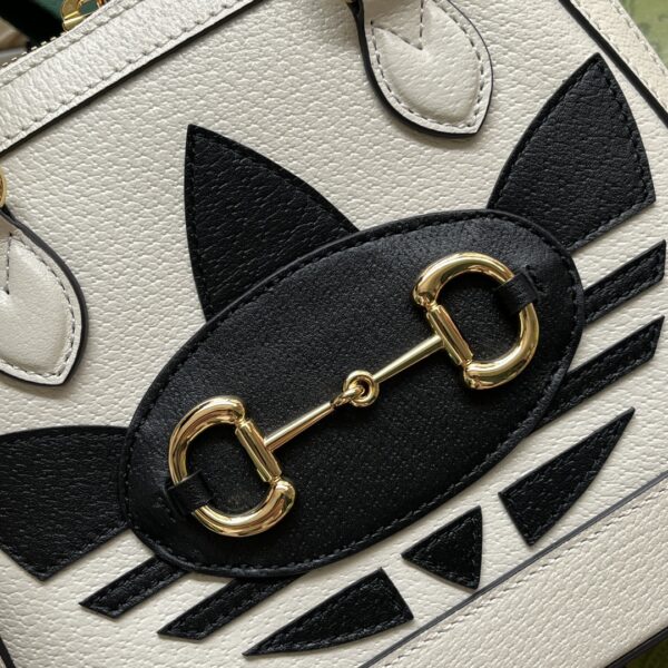 GUCCI x ADIDAS HORSEBIT 1955  MINI BAG IN WHITE 20CM 677212 U3ZDG 8727 - Image 3
