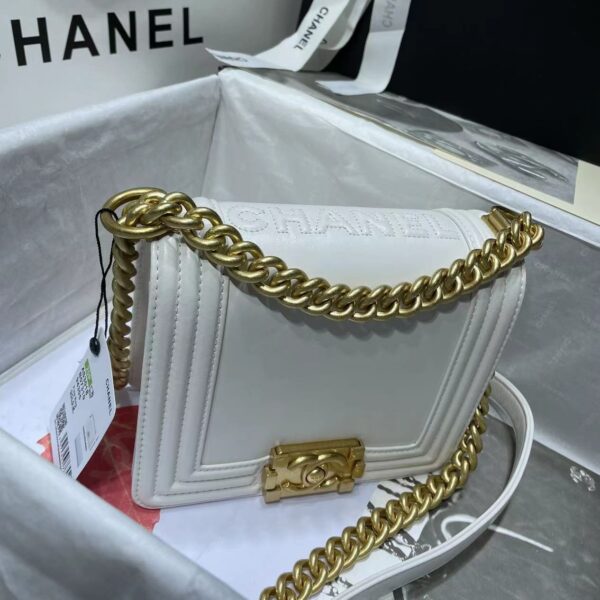 CHANEL MINI LEBOY WHITE AS3018 - Image 2
