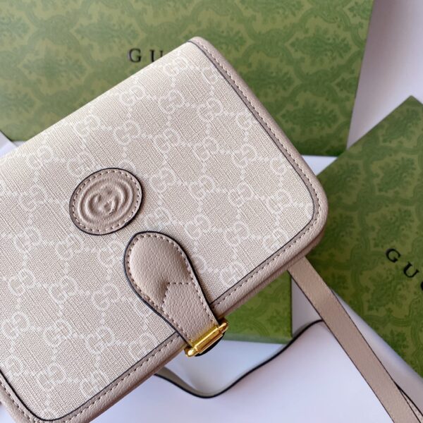 GUCCI MINI SHOULDER BAG WITH INTERLOCKING G 20CM 671620 UULBT 9683 - Image 9