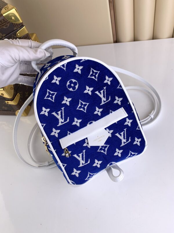 LOUIS VUITTON PALM SPRINGS MINI BACKPACK 22CM BLUE M46207 - Image 3