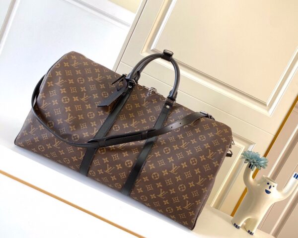 LOUIS VUITTON KEEPALL BANDOULIÈRE 55 MONOGRAM MACASSAR M56714 - Image 2