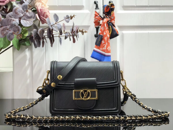 LOUIS VUITTON MINI DAUPHINE BLACK 20CM M55964 - Image 2