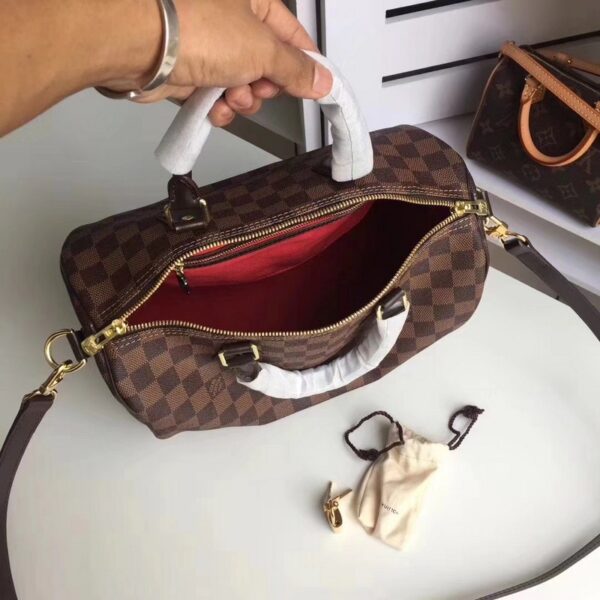 LOUIS VUITTON SPEEDY BANDOULIÈRE 30 DAMIER EBENE N41367 - Image 9