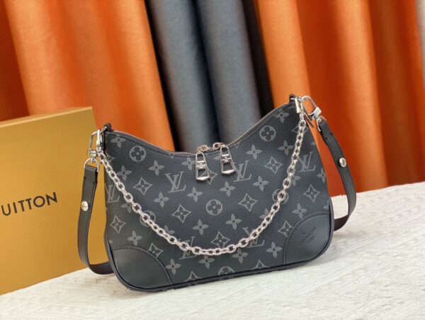 LOUIS VUITTON BOULOGNE BLACK LEATHER 27CM M45832 - Image 2