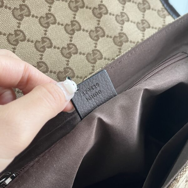 GUCCI MONOGRAM GG BUM BAG BELT POUCH WAIST BAG BEIGE - Image 8