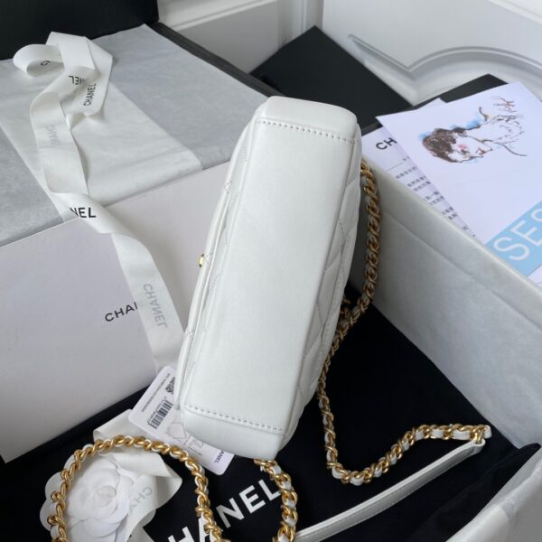 CHANEL SHOULDER BAG WHITE AS2734 - Image 7