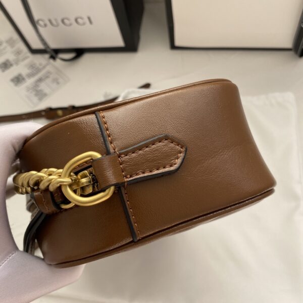 GUCCI MARMONT SMALL MATELASSÉ SHOULDER BAG BROWN 447632 0OLFT 2535 - Image 7