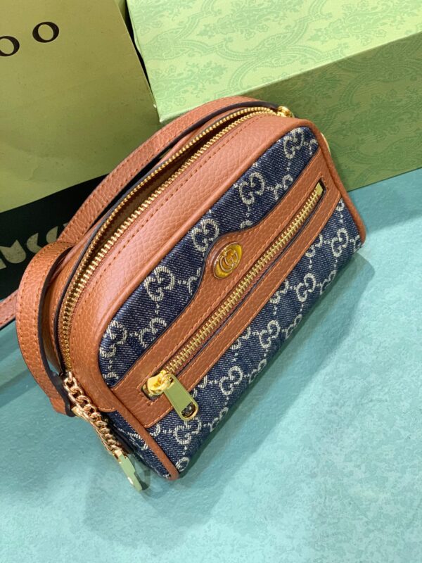 GUCCI OPHIDIA GG MINI BAG BLUE 17.5CM 517350 2KQGG 8375 - Image 8
