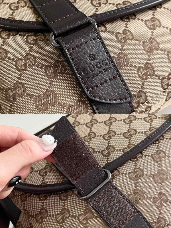 GUCCI MONOGRAM GG BUM BAG BELT POUCH WAIST BAG BEIGE - Image 4