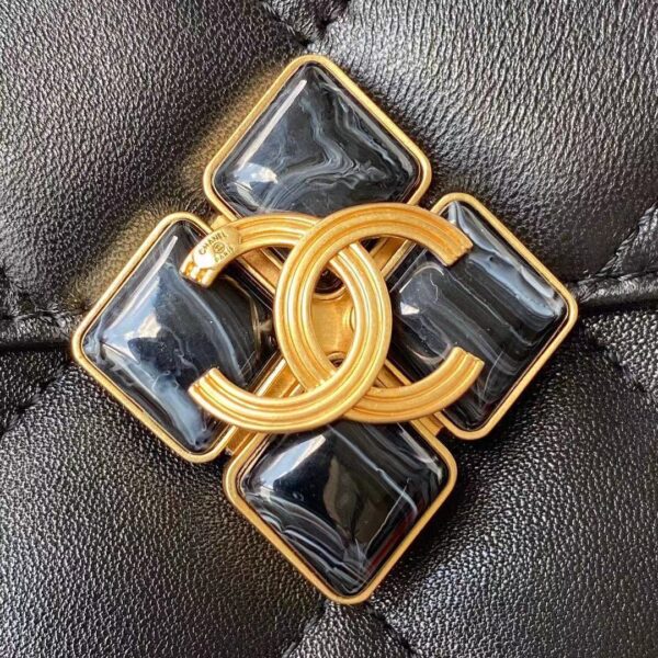 CHANEL CROSSBODY BAG BLACK 22CM AS2634 - Image 5