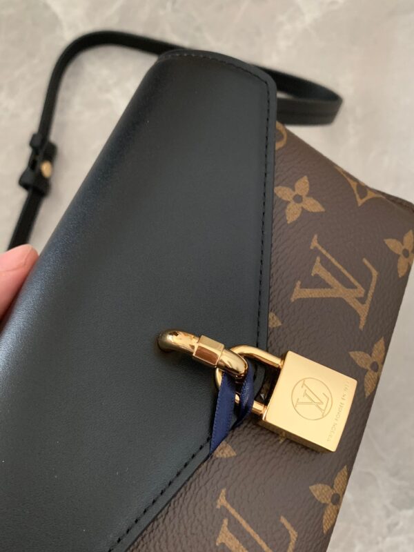 LOUIS VUITTON MONOGRAM PADLOCK ON STRAP 19CM BLACK M80559 - Image 8
