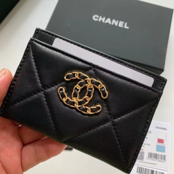 CHANEL FLAP WALLET BLACK AP0941 - Image 4