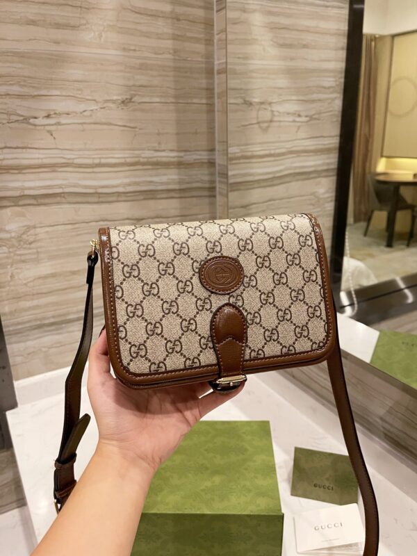 GUCCI MINI SHOULDER BAG WITH INTERLOCKING G 20CM 671620 92TCG 8563 - Image 8