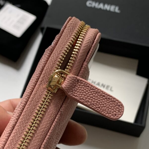 CHANEL ZIPPED COIN PURSE PINK AP1650 - Image 2