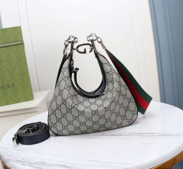 GUCCI GG ATTACHE LARGE SHOULDER BAG BEIGE 23CM 699409 96GRN 4082 - Image 2