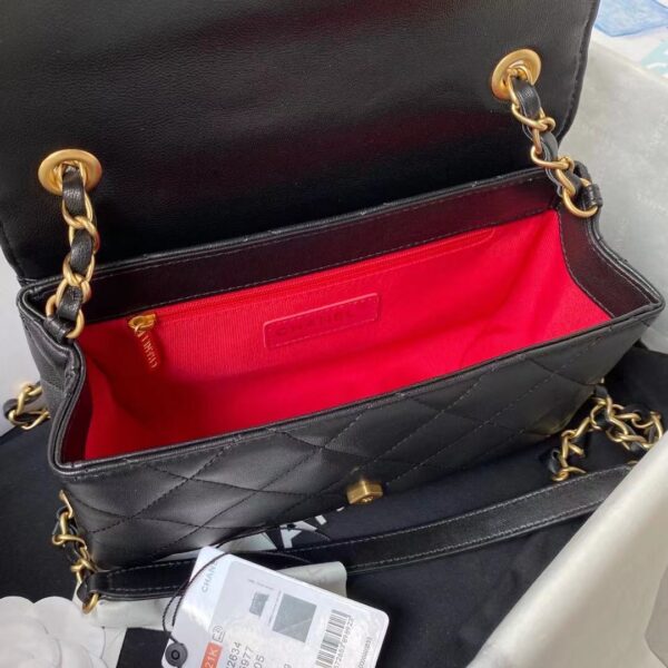 CHANEL CROSSBODY BAG BLACK 22CM AS2634 - Image 3