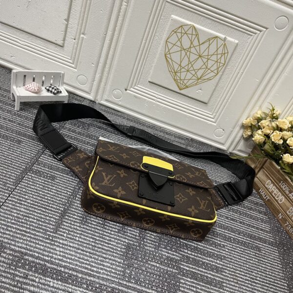 LOUIS VUITTON S LOCK SLING MONOGRAM YELLOW BAG 21CM M45864 - Image 2