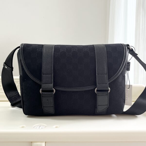 GUCCI MONOGRAM GG BUM BAG BELT POUCH WAIST BAG BLACK - Image 3