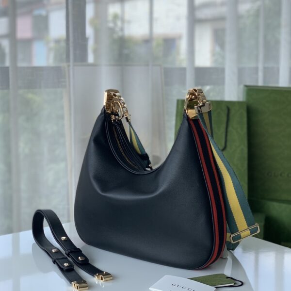 GUCCI GG ATTACHE LARGRE SHOULDER BAG IN BLACK 35CM 699409 UXWBG 1037 - Image 10