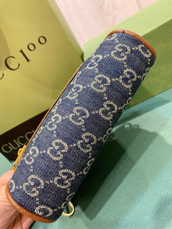 GUCCI OPHIDIA GG MINI BAG BLUE 17.5CM 517350 2KQGG 8375 - Image 7