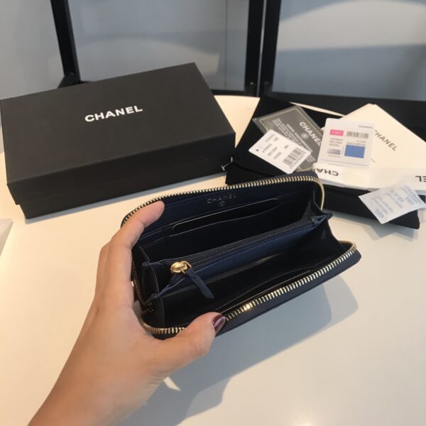 CHANEL CC RED BLACK WALLET 16.5CM - Image 4