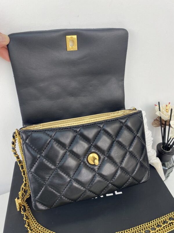CHANEL QUILTED MINI CC FLAP BLACK - Image 5
