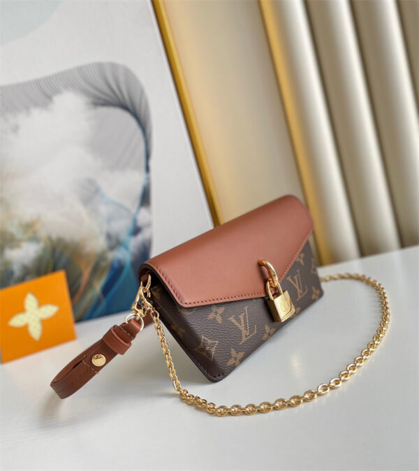 LOUIS VUITTON PADLOCK ON STRAP 19CM CARAMEL M80763 - Image 7