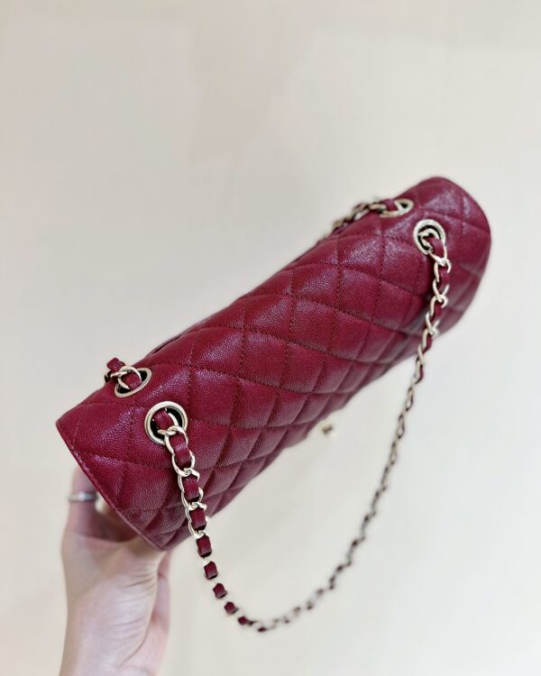 CHANEL SAC CLASSIQUE DARK RED 25CM - Image 4