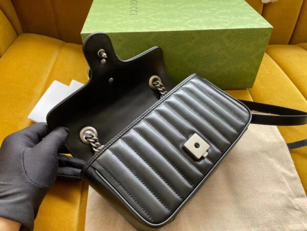 GUCCI MARMONT MINI SHOULDER BAG 446744 UM8AN 1000 - Image 3