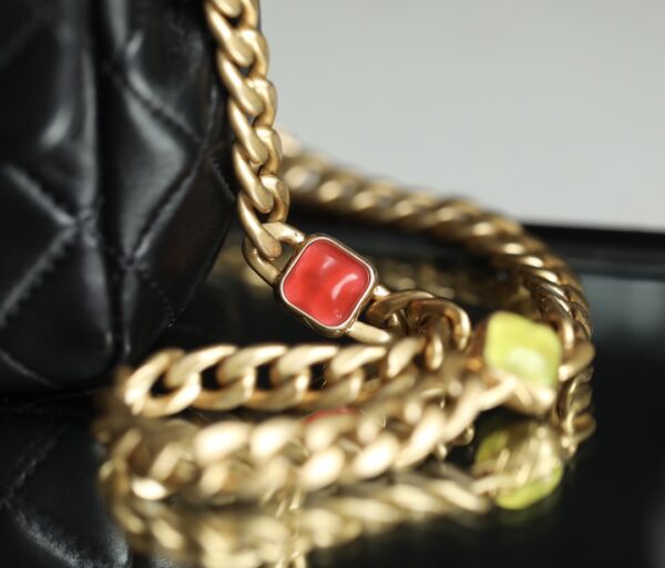 CHANEL MINI FLAP BAG BLACK 17CM - Image 4