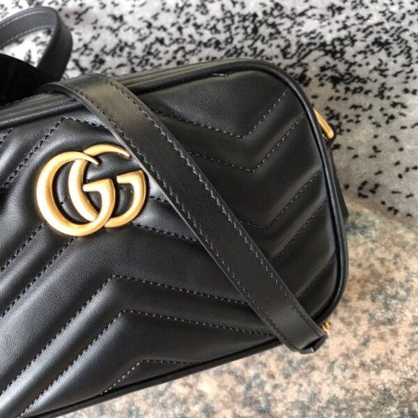 GUCCI MARMONT SMALL MATELASSE SHOULDER BAG 447632 DTD1T 1000 - Image 2
