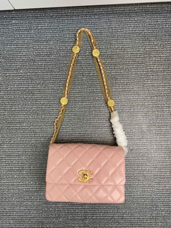 CHANEL QUILTED MINI CC FLAP PINK - Image 5