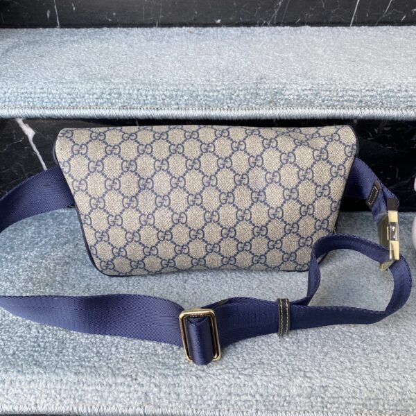 GUCCI GG SUPREME CANVAS BELT BAG NAVY 18CM - Image 7
