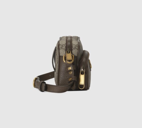 GUCCI MINI OPHIDIA CROSS BODY BAG BEIGE 18CM - Image 4