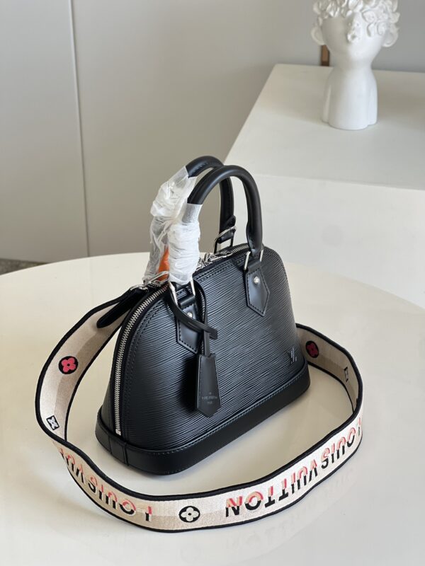 LOUIS VUITTON ALMA BB 23CM BLACK M59217 - Image 7