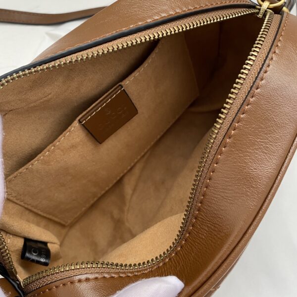 GUCCI MARMONT SMALL MATELASSÉ SHOULDER BAG BROWN 447632 0OLFT 2535 - Image 4