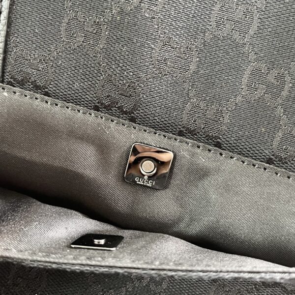 GUCCI MONOGRAM GG BUM BAG BELT POUCH WAIST BAG BLACK - Image 4