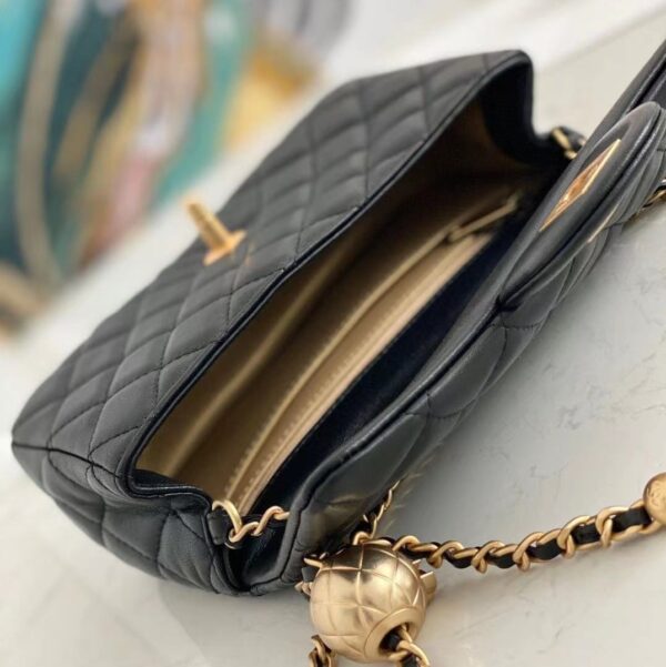 CHANEL SHOULDER BAG BLACK AP1787 - Image 2