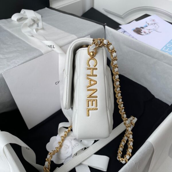 CHANEL SHOULDER BAG WHITE AS2734 - Image 2