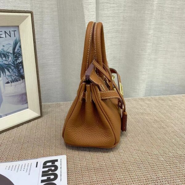 HERMES BIRKIN MINI GOLD HARDWARE EPSOM BROWN 20CM - Image 4