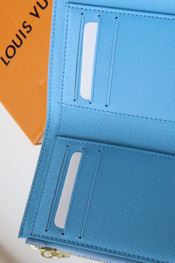 Louis Vuitton Monogram Victorine Wallet Blue M80387 - Image 4
