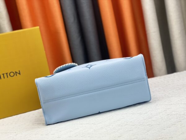 LOUIS VUITTON ON THE GO MM MONOGRAM EMPREINTE LEATHER LIGHT BLUE M45718 - Image 2