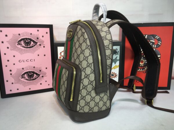 GUCCI OPHIDIA GG SMALL BACKPACK BROWN 29CM 547965 9U8BT 8994 - Image 10