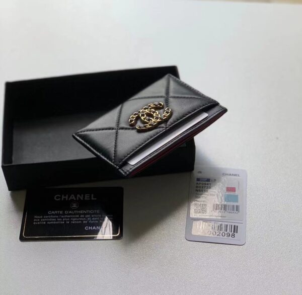 CHANEL FLAP WALLET BLACK AP0941 - Image 2