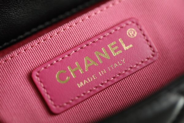 CHANEL MINI FLAP BAG BLACK 17CM - Image 9