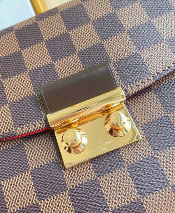 LOUIS VUITTON DAMIER EBENE CROISETTE 25CM N53000 - Image 6