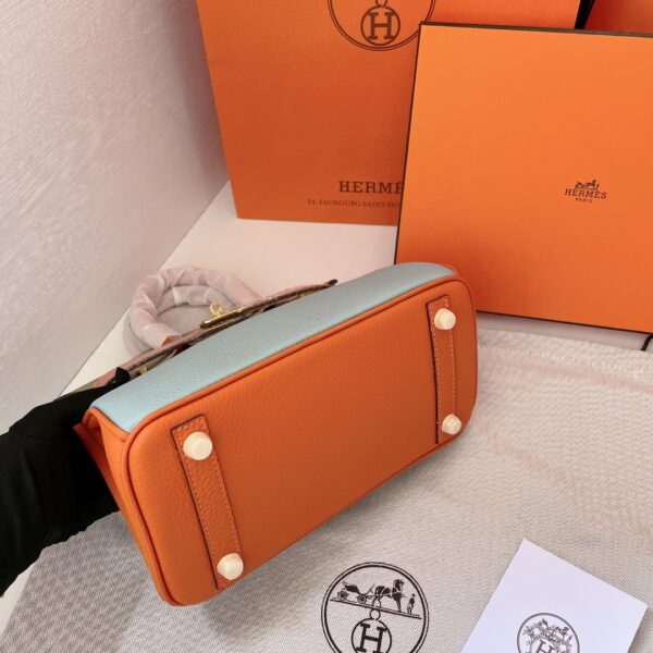 HERMES BIRKIN MINI GOLD HARDWARE EPSOM MULTICOLOR 20CM - Image 6