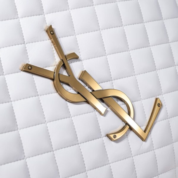SAINT LAURENT ICARE MAXI SHOPPING BAG IN QUILTED 58CM WHITE 698651AAANG1000 - Image 5