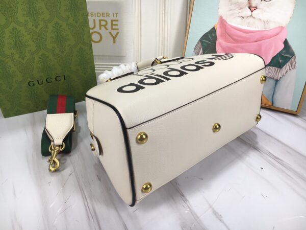 GUCCI x ADIDAS MINI DUFFLE BAG WHITE 31.5CM 702397 U3ZCT 8727 - Image 4