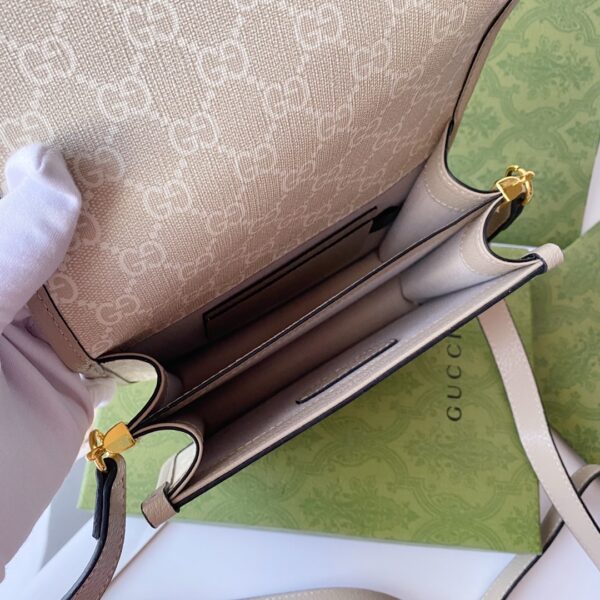 GUCCI MINI SHOULDER BAG WITH INTERLOCKING G 20CM 671620 UULBT 9683 - Image 4